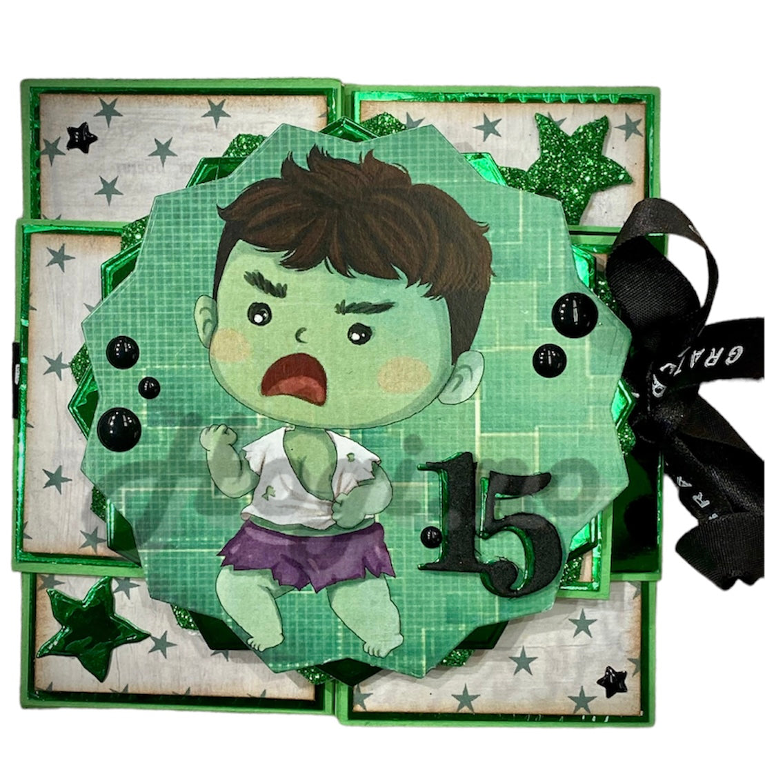 Hobbypakke - Kort med belte og 4 foldeflipper