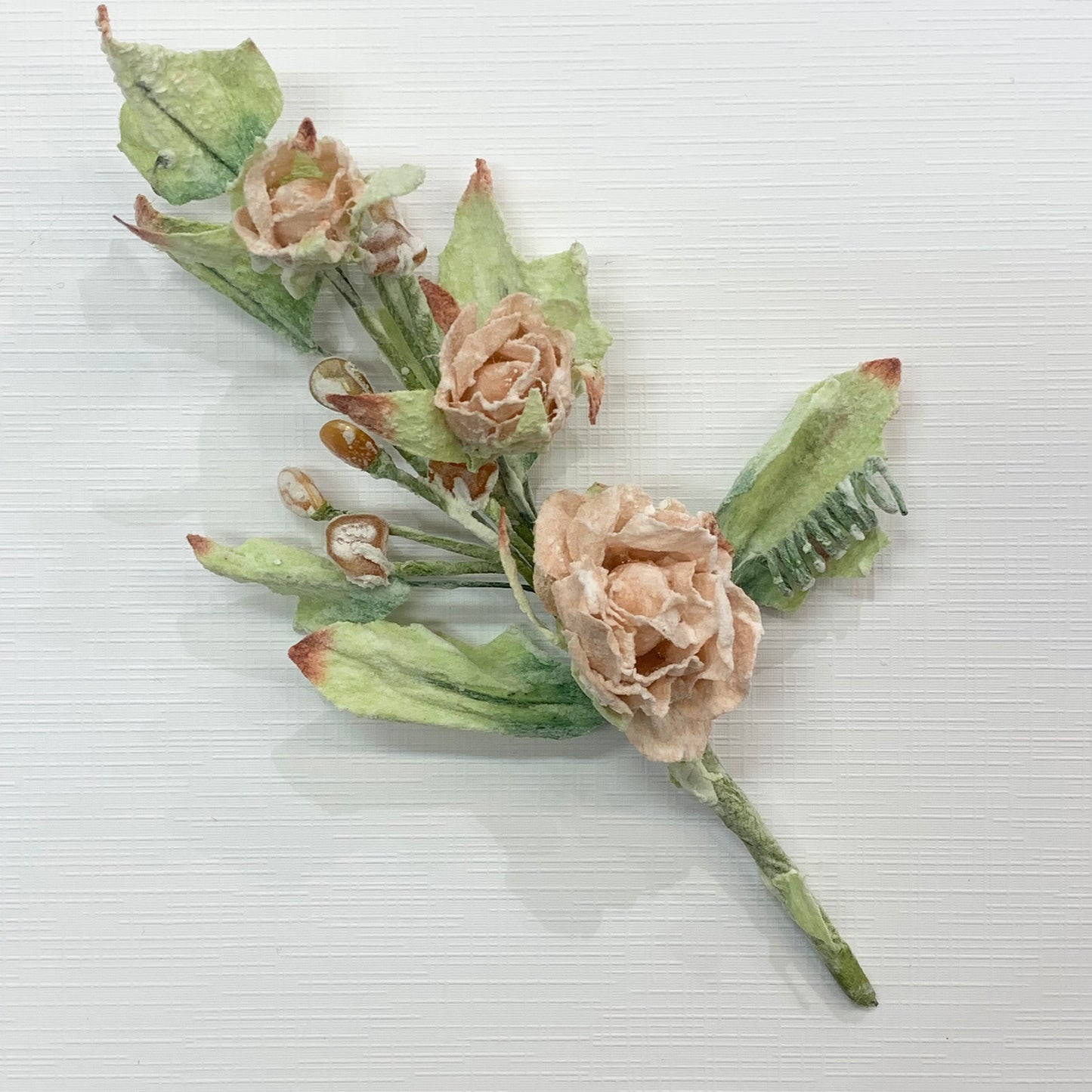 KG Kort & Godt - «frostet» rose gren - dus peach