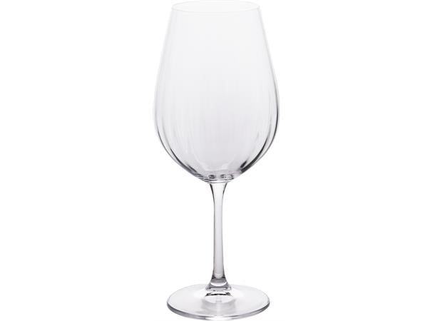 Vinglass stripet krystall 2 stk h:24cm Dia topp:7cm