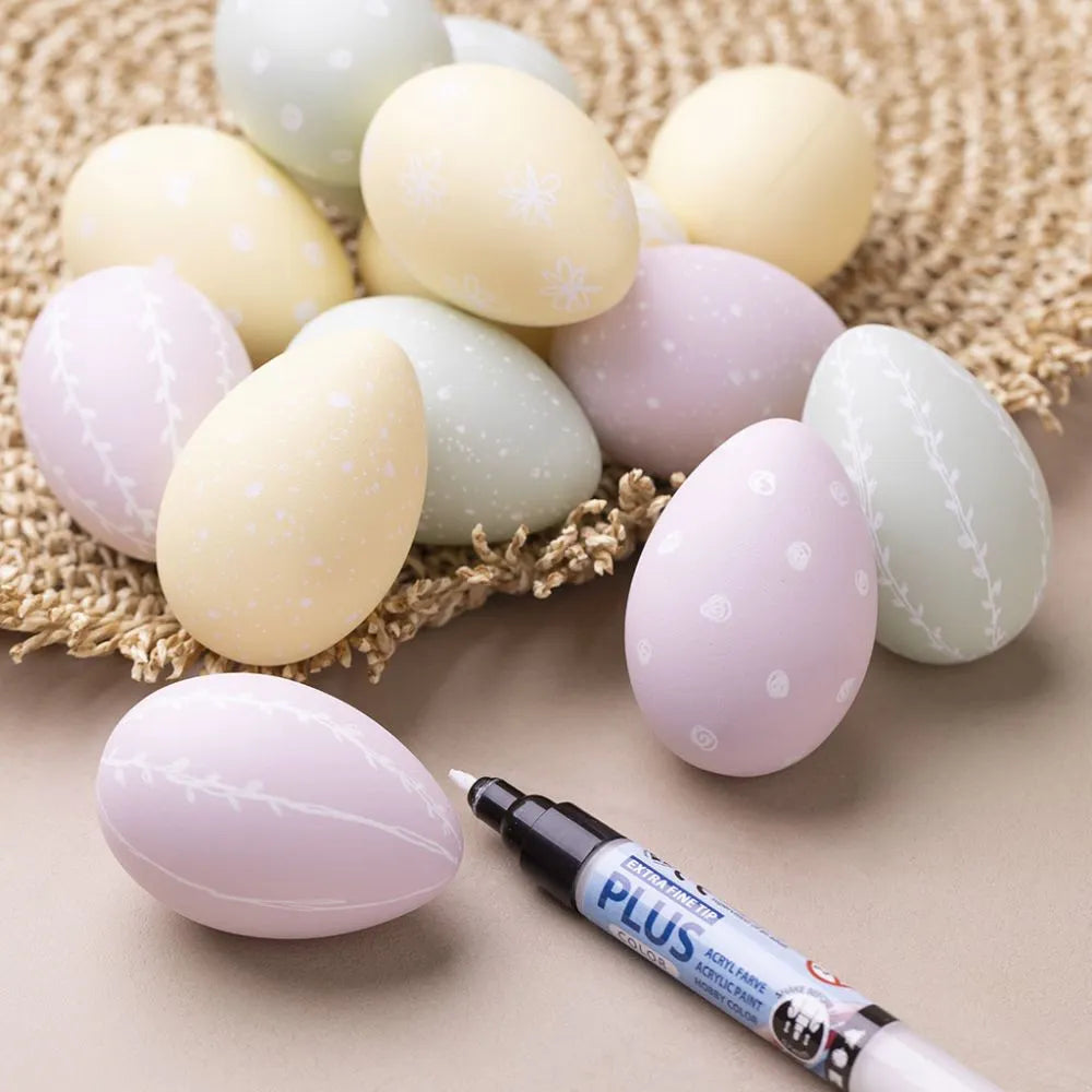 Egg 1 Pk., 12 Stk., H: 6 cm, Pastellfarger
