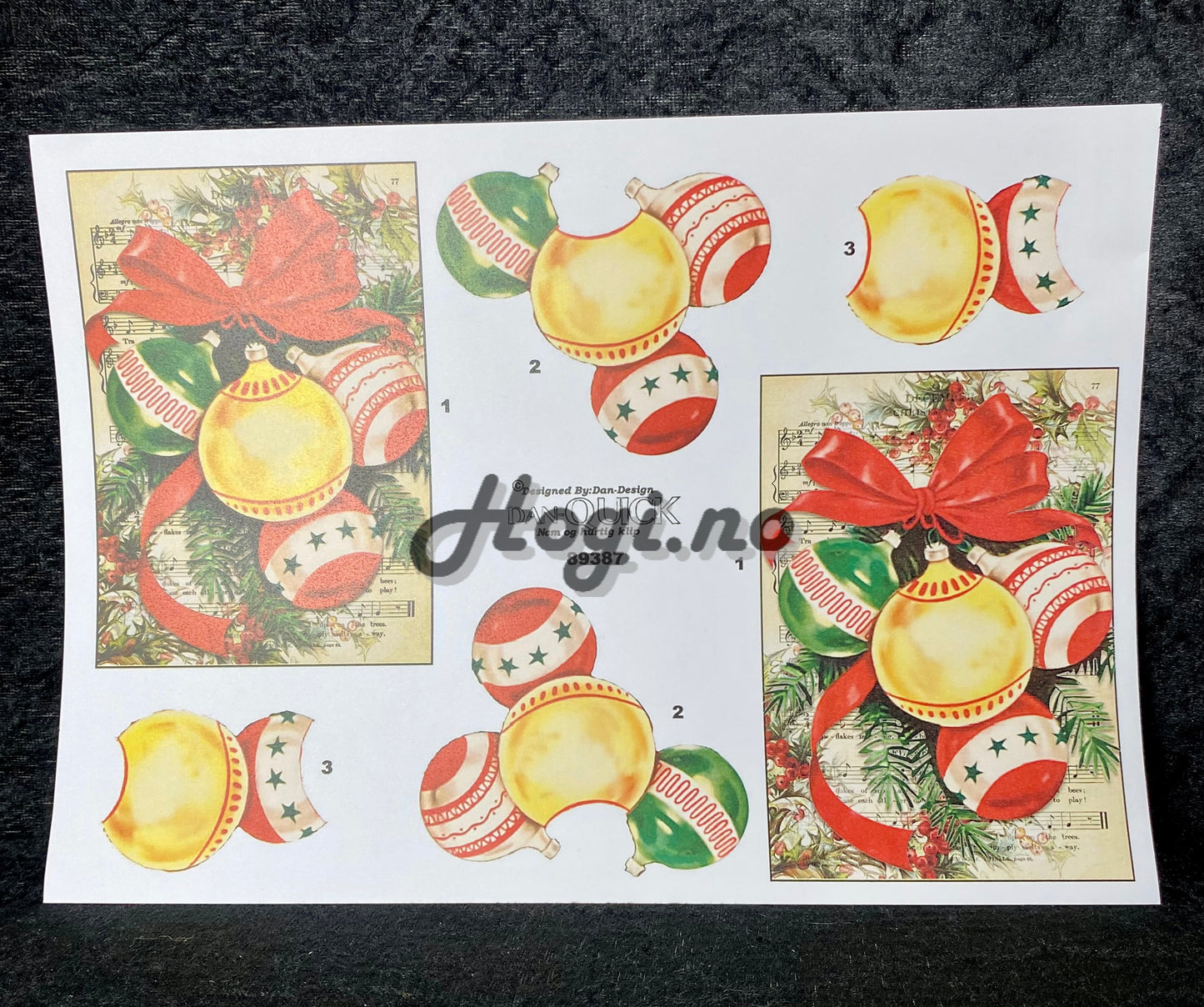 3D klippark Julekuler