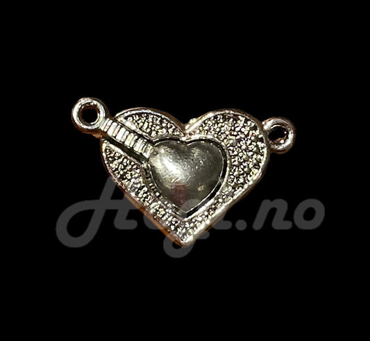 Hjerte Heart Smykkelås og anheng i ett! magnetisk