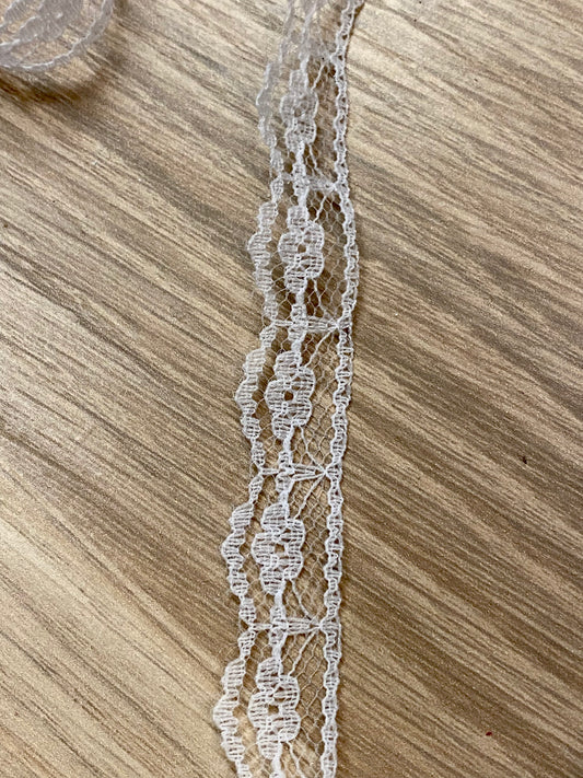 Blonde bånd - hvit 12mm