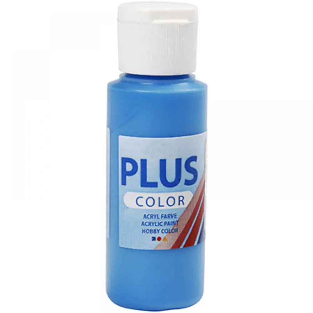Plus Color hobbymaling - blå , 60ml 39674