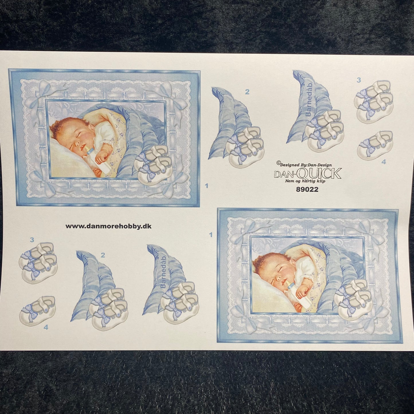 3D klippark - Baby gutt