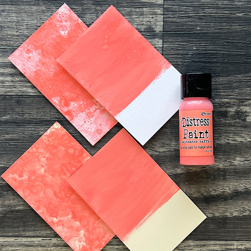 Distress paint saltwater taffy