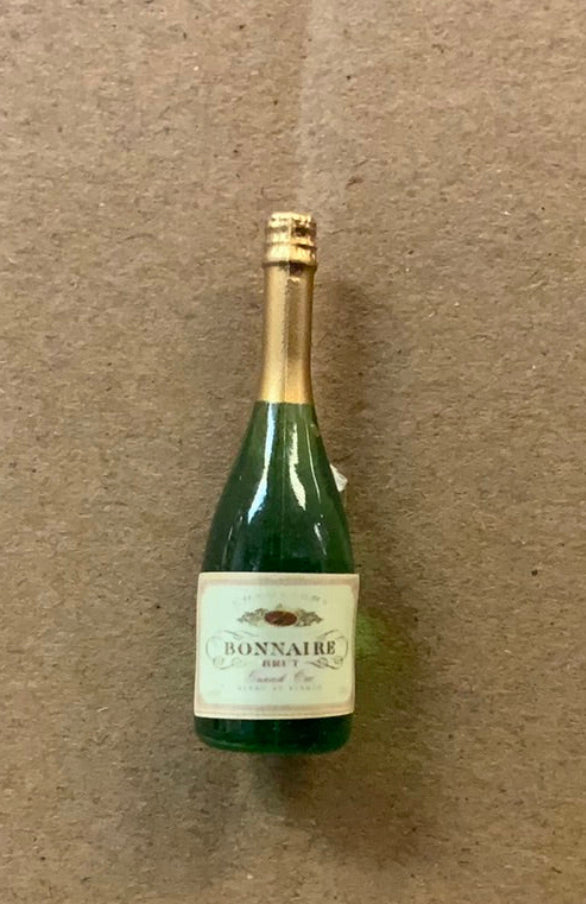 Miniatyr flaske Champagne, 2 stk i pk