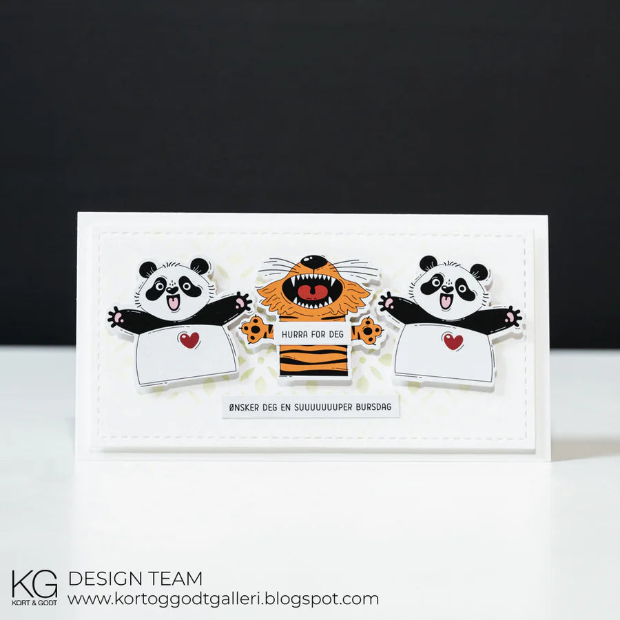 Kort og godt klistremerker - sti1007 - Stickers - Hurra panda