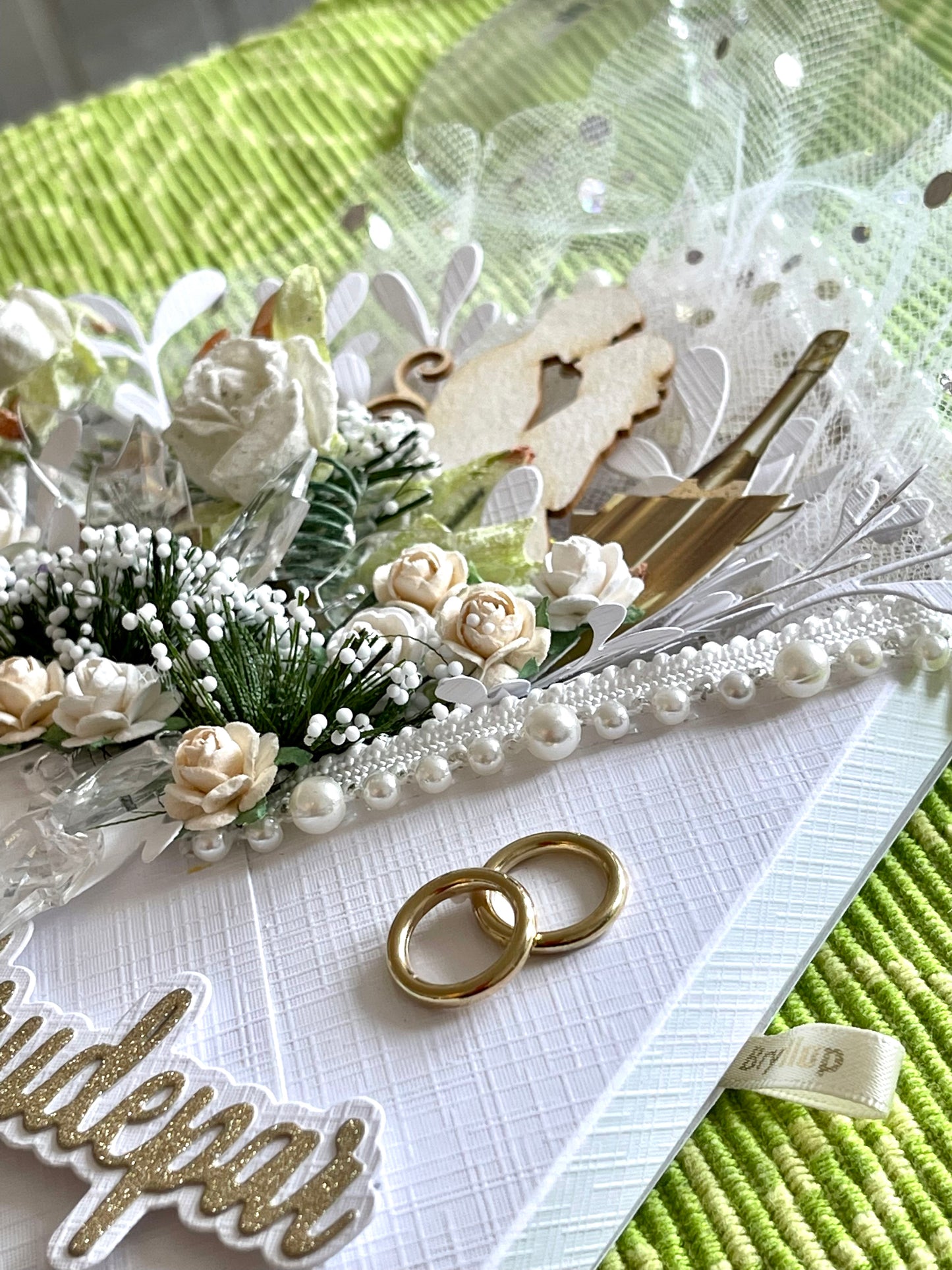 3D Ringer, 10 stk, gullfarget