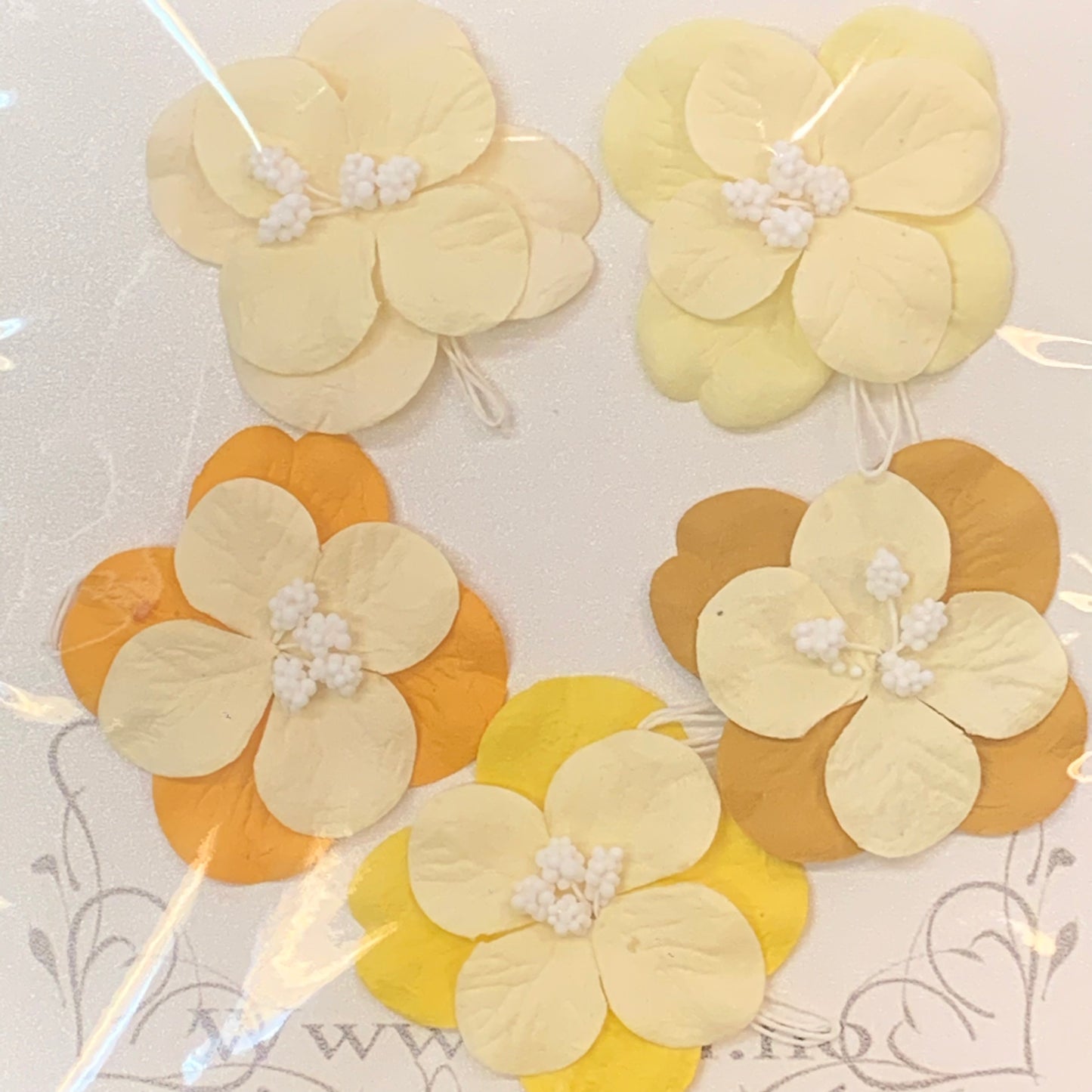 Hogi blomst i gultoner - 5 stk pr pk