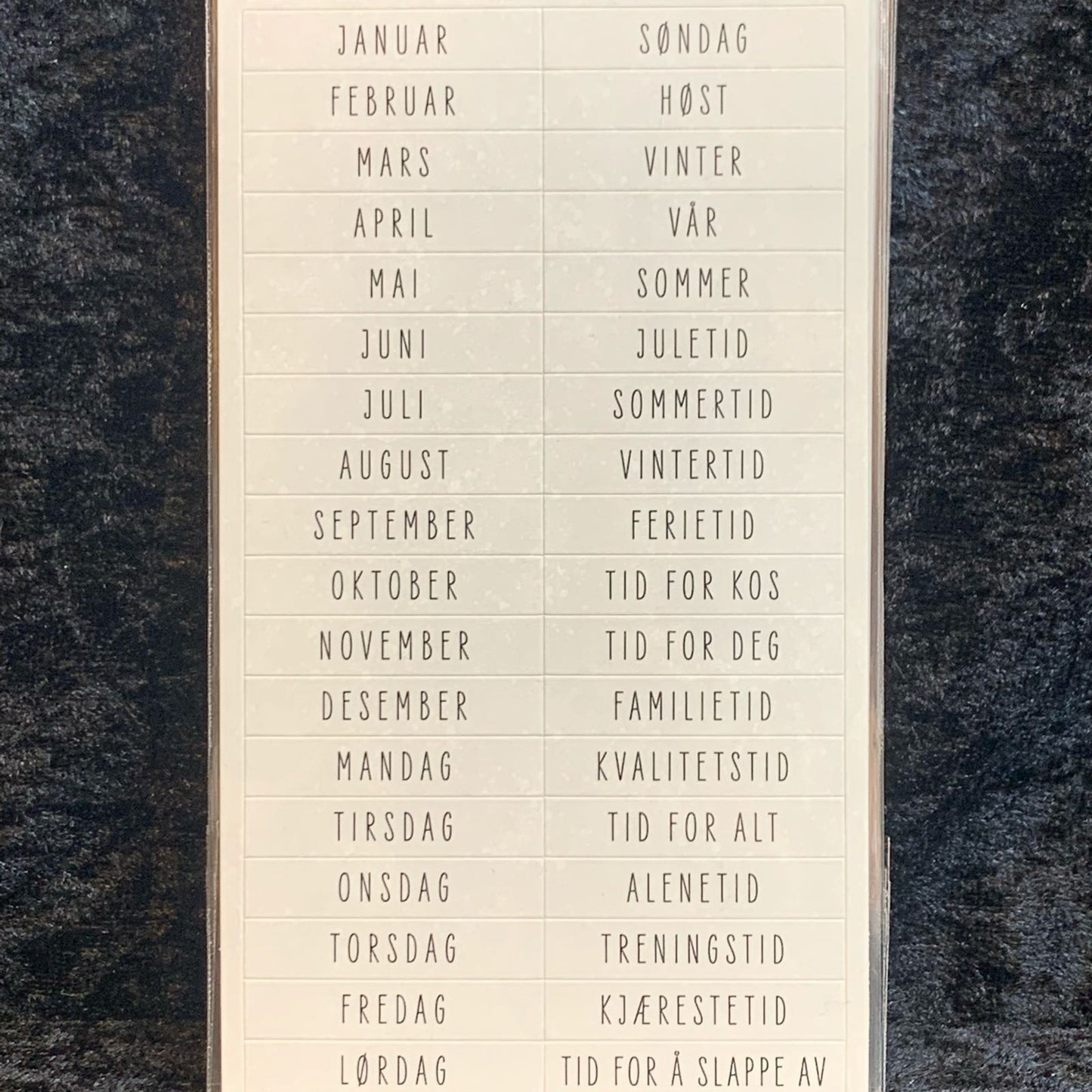 Papirdesign klistremerker - Tid