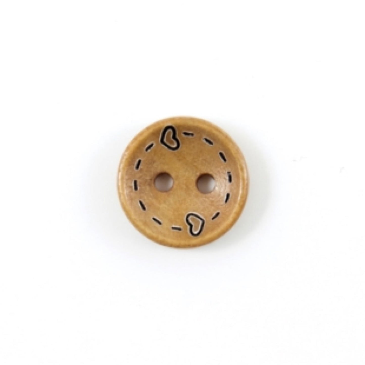 Knapp - hjerter - 12,5mm tre