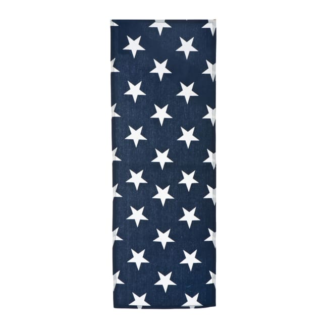 Bordløper blå med hvite stjerner 35x100cm