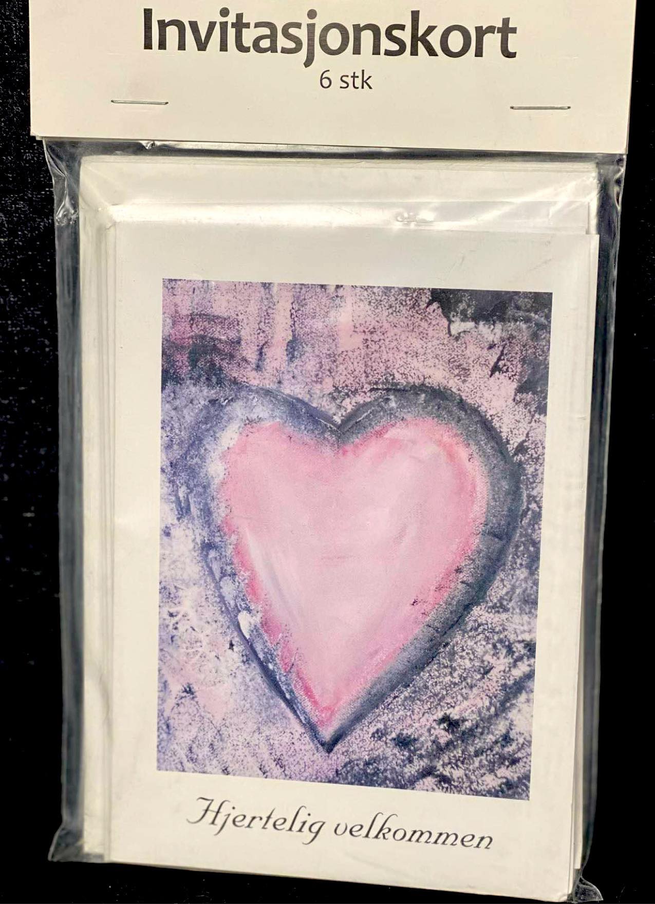 Invitasjoner m/konvolutter- 6 stk