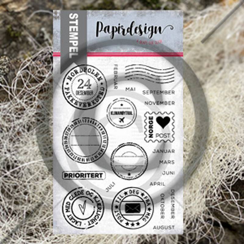 Papirdesign stempel - Poststempel