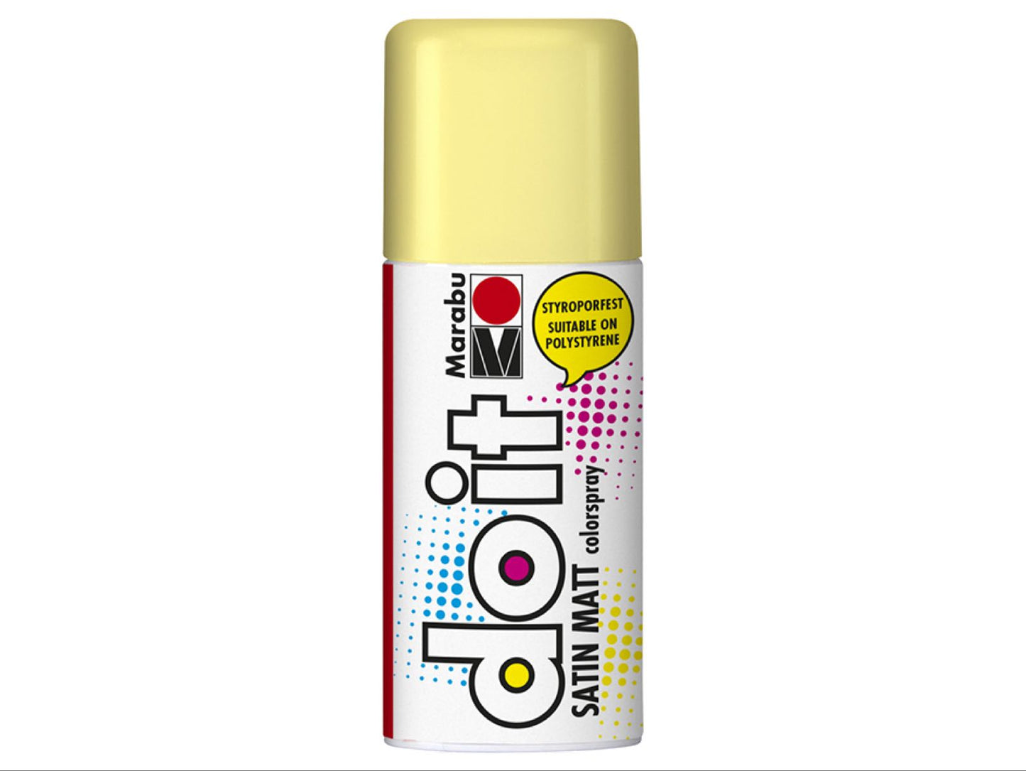 Doit Marabu satin matt pastell gul fargespray/ spraymaling