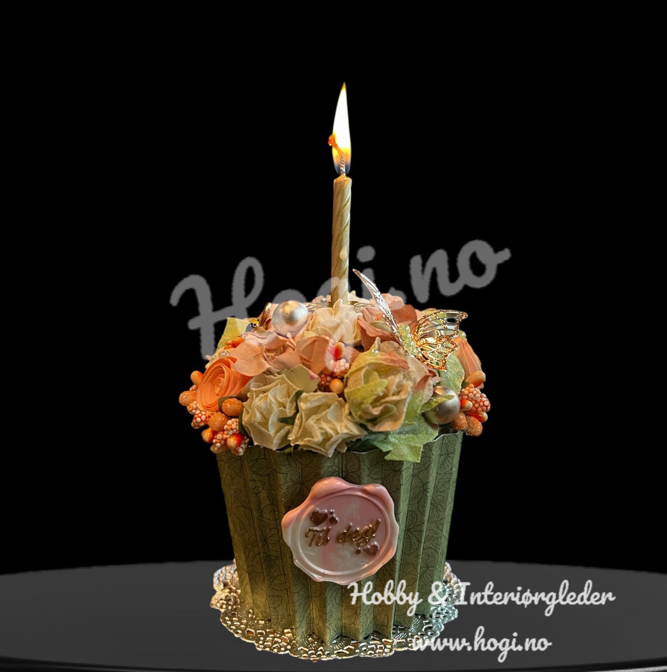 Hobbypakke - Muffins gaveboks med gaveeske-pose