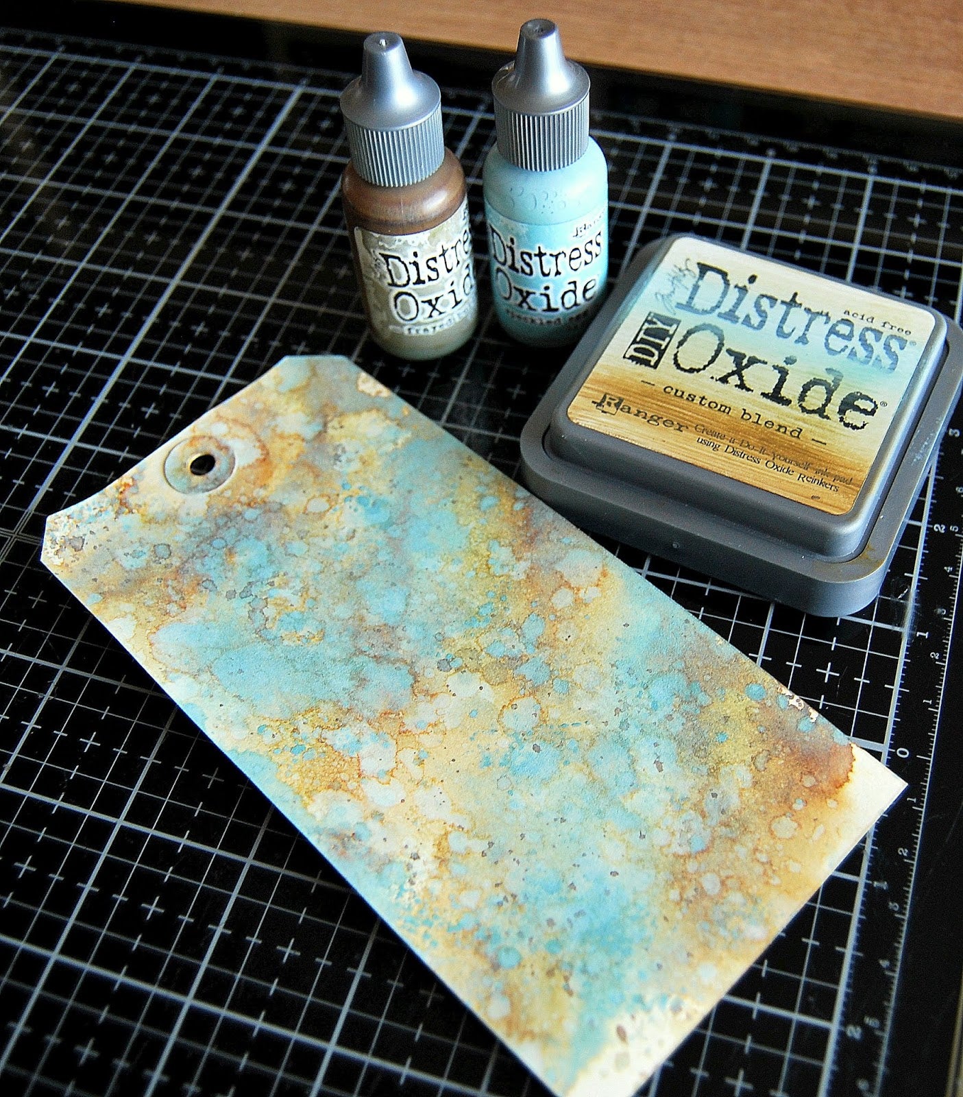 Distress oxide stempelpute - custom blend DIY