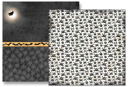 Papirdesign mønsterark - Knask eller knep - 12x12 - skrekk og gru - PD15087