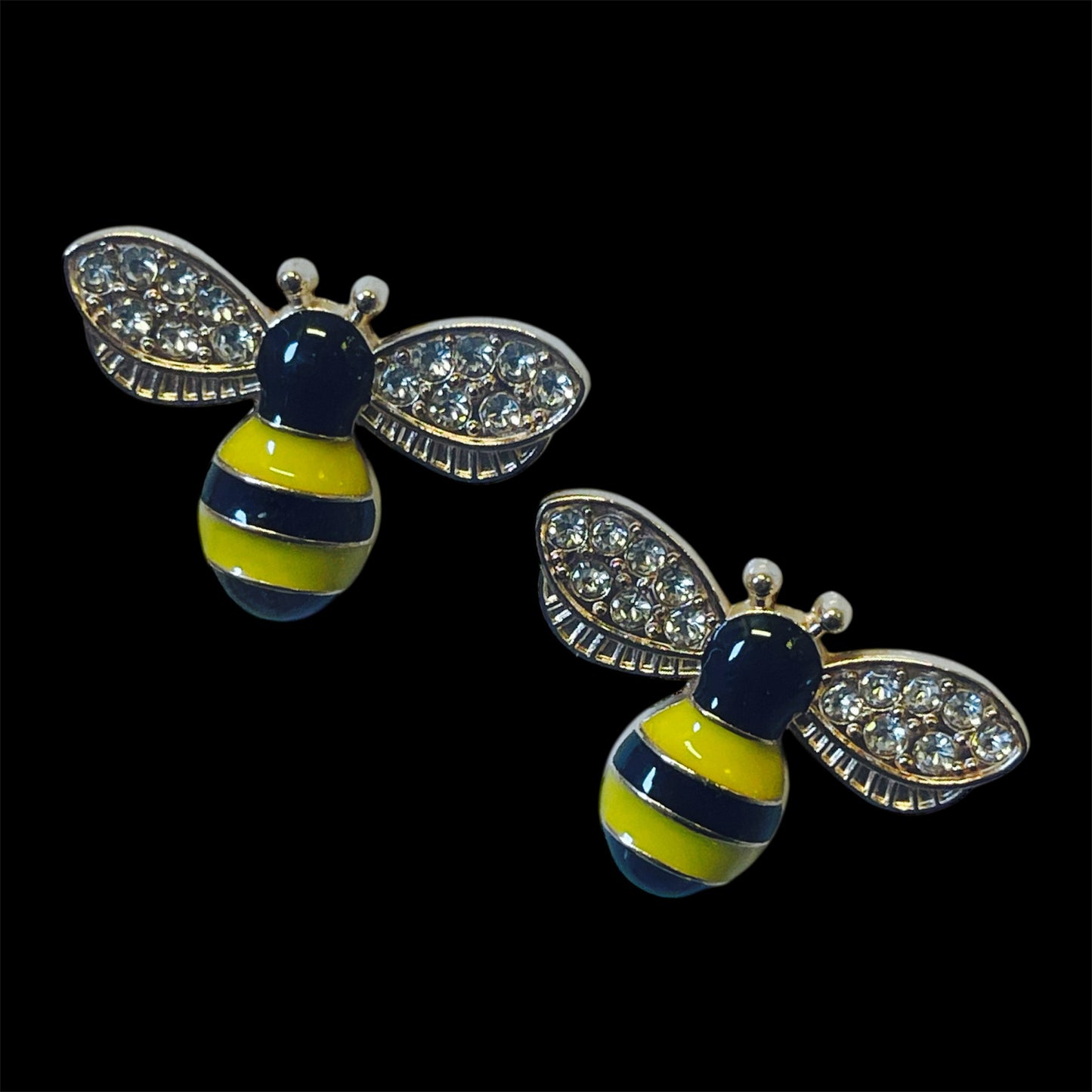 Charms - bie med glitter vinger - velg farge - 2 stk