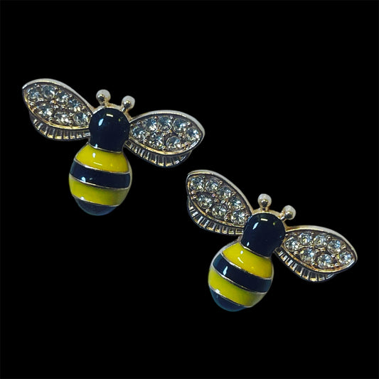 Charms - bie med glitter vinger - velg farge - 2 stk