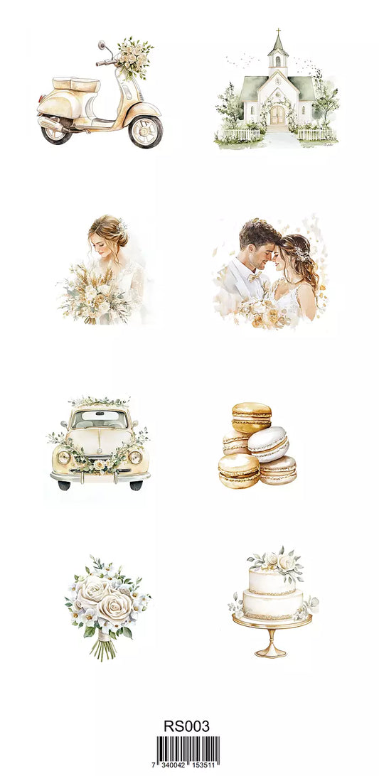 NYHET! Reprint- Stickers Marry me collection -RS003