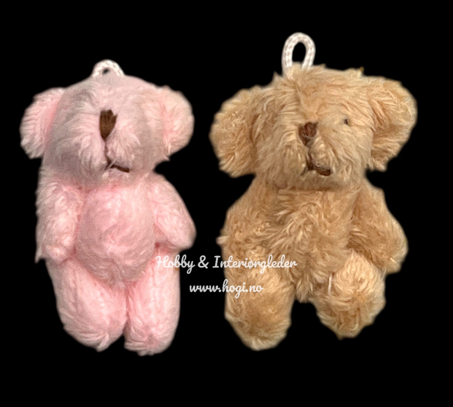 Mini teddybamser / bamse / teddy 2 stk