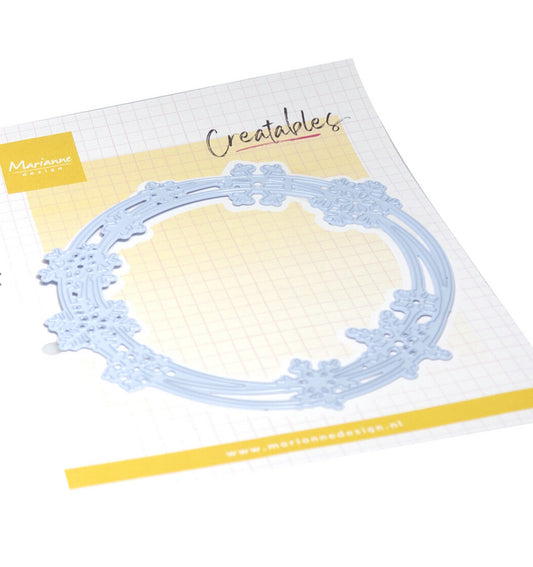 Marianne Design Creatables LR0928 Sirkeldie med snøkrystaller