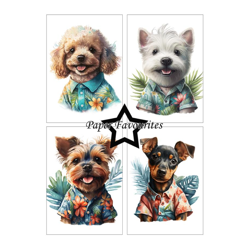 Paper Favourites - Summer Dogs A5 Paper Pack PFA119