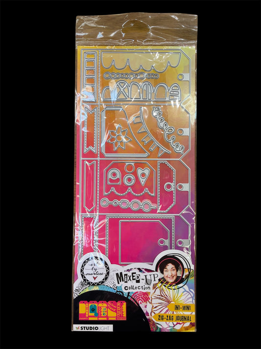Studio Light Mixed-Up Dies – Ini-Mini Zig-zag Journal 417 -smart tag die