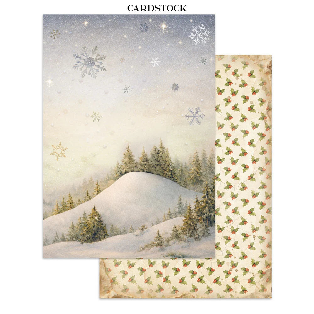 Silent Night Junk Journal Stickers, Backgrounds, Cut-Outs SBJK27