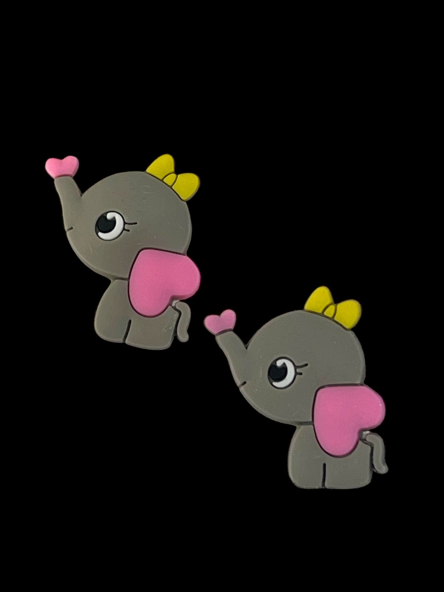 Charms - miniatyr - elefant  m/sløyfe - 2