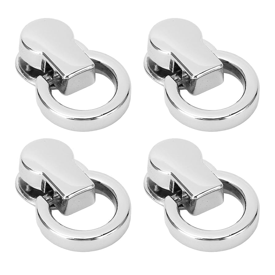 Håndtak med skrufeste - flatt - velg farge - 15x17mm