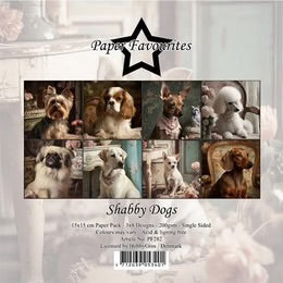 Paper Favourites - Shabby Dogs - Paper Pack 6 x 6" PF282