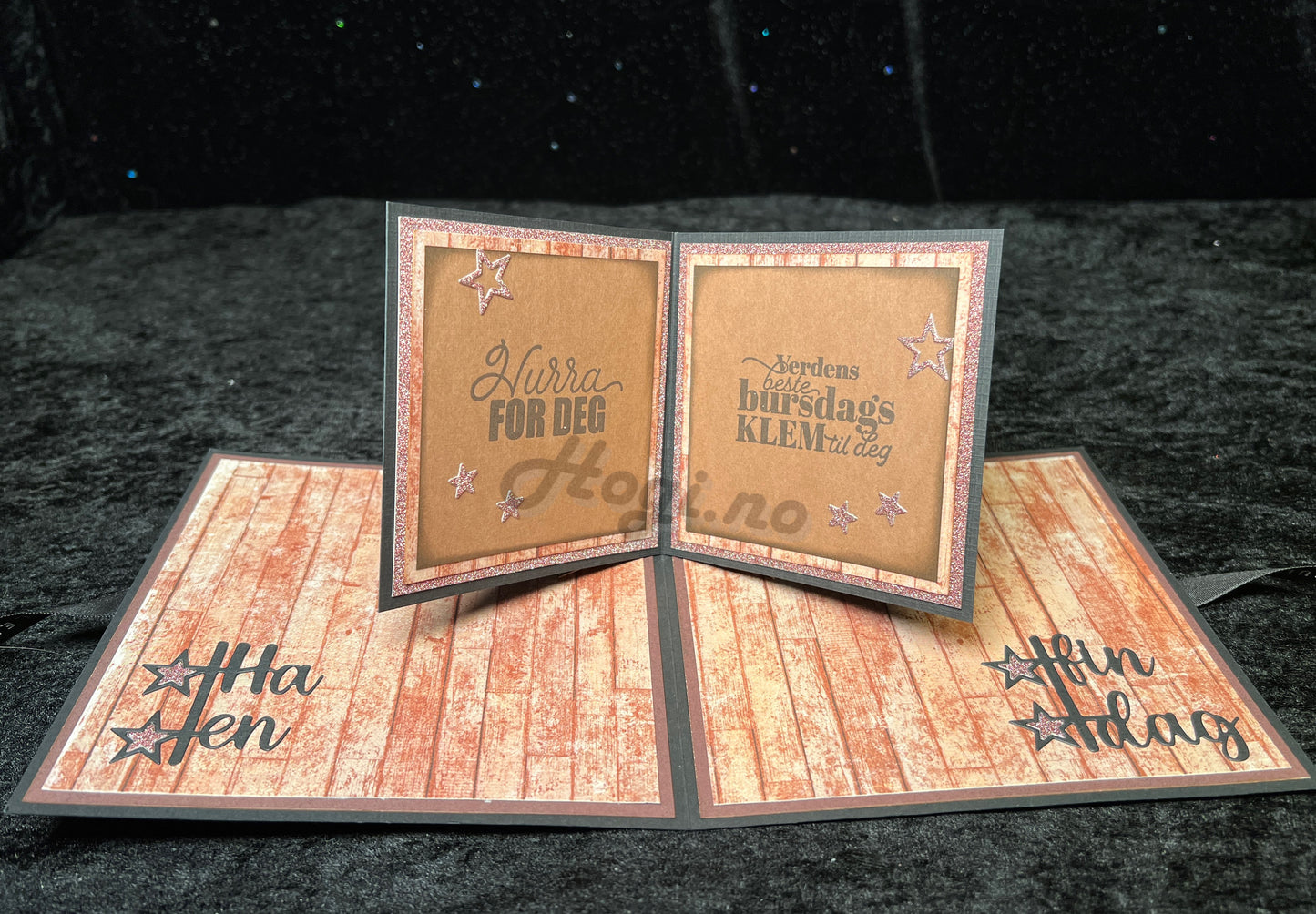 Hobbypakke / hobbykit -  kort med POP-UP kort