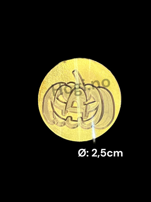 Lakkstempel - wax sealing coin - Gresskar / pumkin 🎃 - til lakkstempel segl