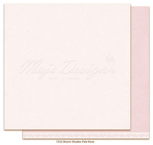 Maja Design - Mum's Garden - Mono - Pale rose 12 x 12"