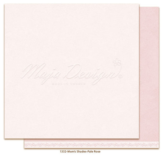 Maja Design - Mum's Garden - Mono - Pale rose 12 x 12"