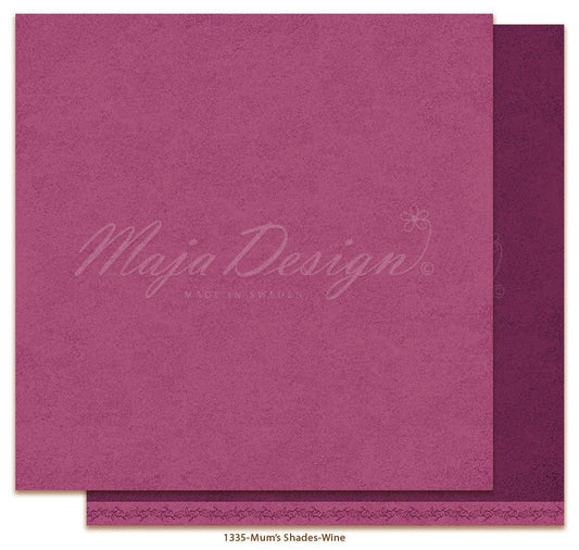 Maja Design - Mum's Garden - Mono - Wine 12 x 12"
