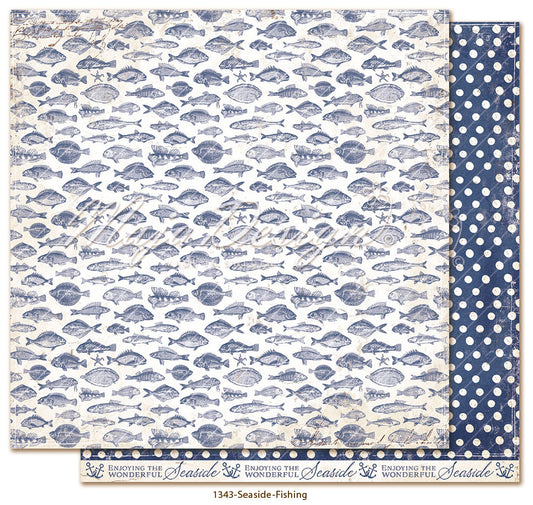 NYHET! Maja Design Seaside - Fishing 12x12 mønsterark