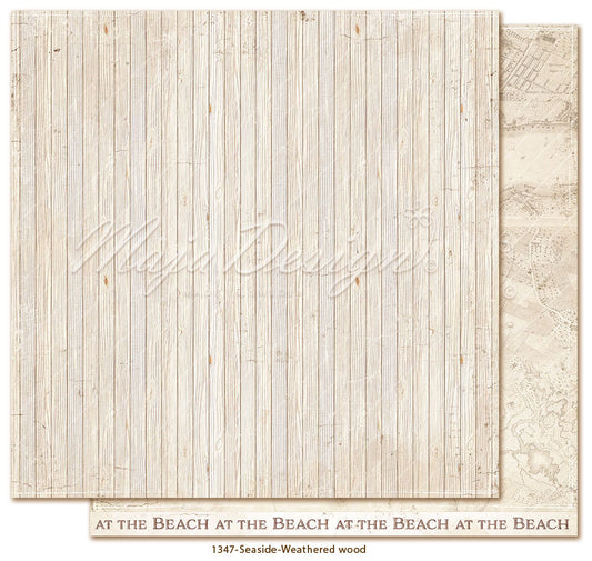 NYHET! Maja Design Seaside - Weathered Wood 12x12 mønsterark