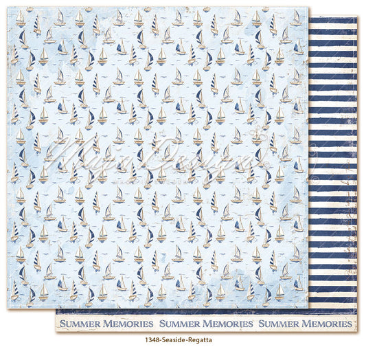 NYHET! Maja Design Seaside - Regatta 12x12 mønsterark