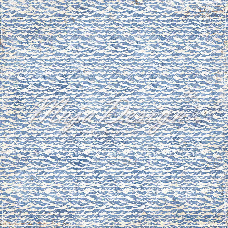 NYHET! Maja Design Seaside - Waves 12x12 mønsterark