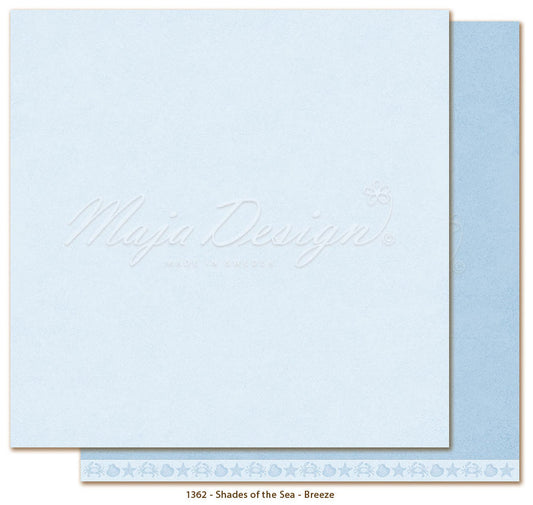 Maja Design - Seaside - Mono - Breeze 12 x 12" shades of the sea