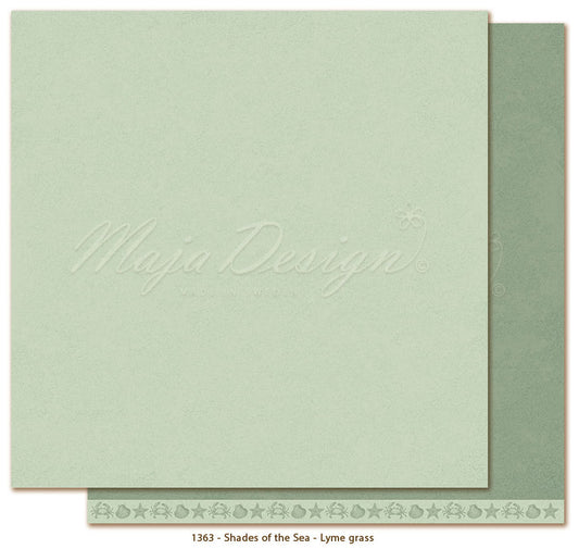 Maja Design - Seaside - Mono - Lyme grass 12 x 12" shades of the sea