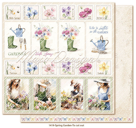 NYHET! Maja Design Spring garden  - To cut out - 12 x 12"