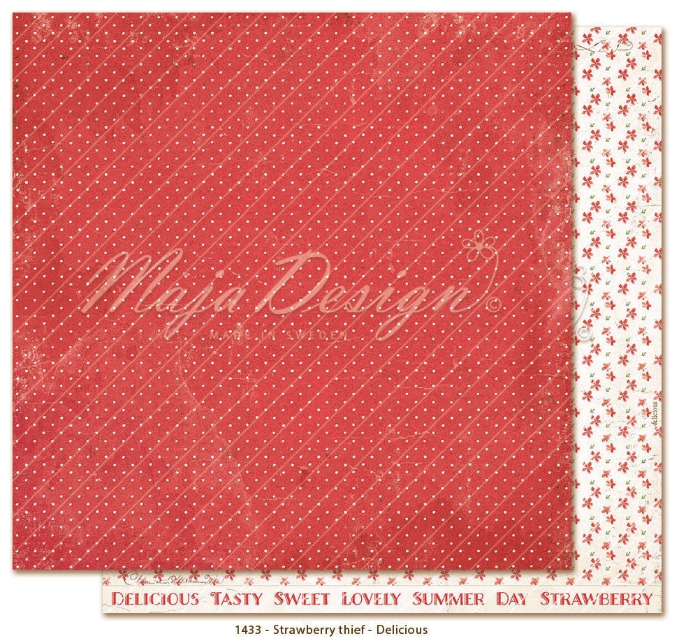 Maja Design Strawberry thief - Delicious - 12 x 12'
