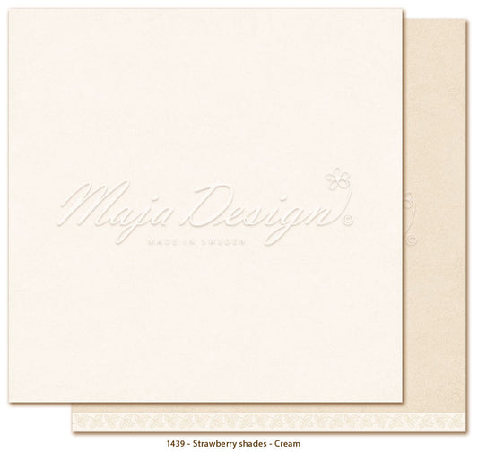 NYHET! Maja Design Strawberry thief - monocromes cream 12x12'