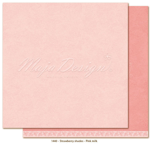 NYHET! Maja Design Strawberry thief - monocromes Pink milk 12x12'