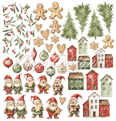 NYHET! Maja Design Christmas Wish  - 12x12' Collection Pack + monocromes